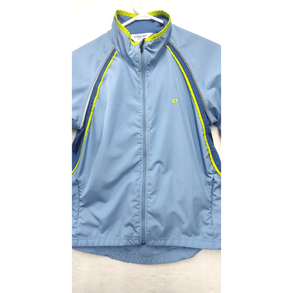 Pearl Izumi Jacket Women’s Size M Cycling Light Blue Reflective Shell - Picture 2 of 8